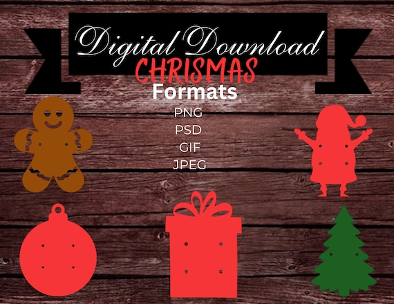 Christmas Earring Card DIY Bundle | Gingerbread, Ornament, Gift, Santa, Tree | Digital Download for Cricut & Silhouette | DIY Earring Cards