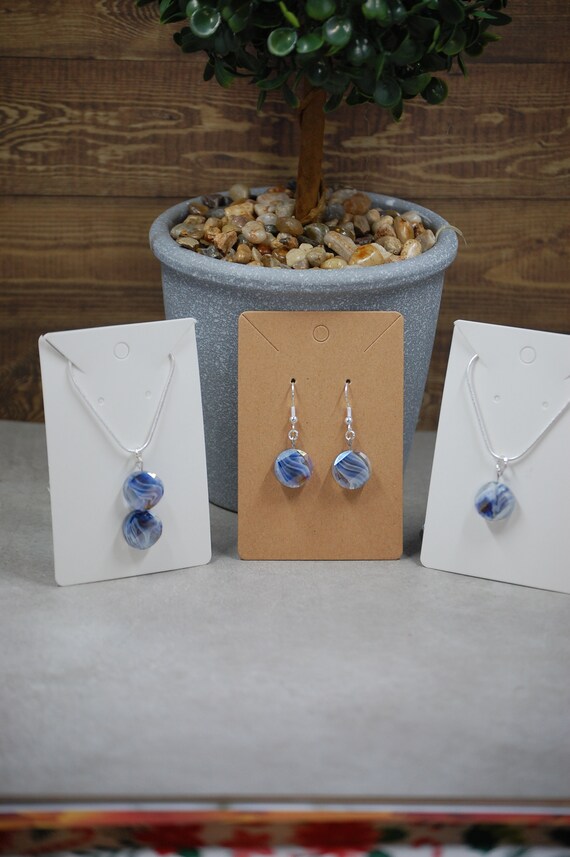 Blue Stone Earrings, Dangle Jewelry