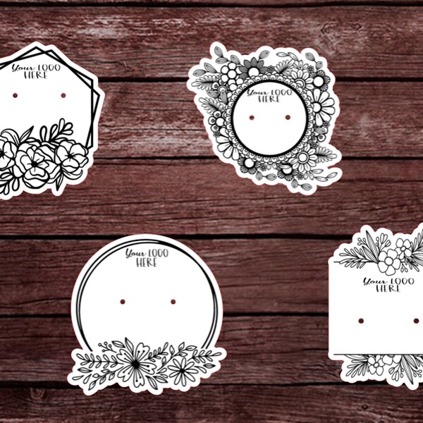 Custom Earring Cards Etsy