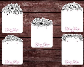 Custom Earring Display Cards with Logo, Jewelry Tags