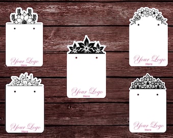 Custom Earring Cards with Logo, Jewelry Display Cards