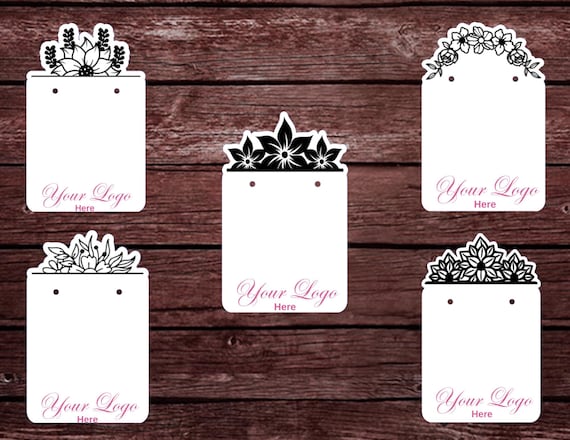 Custom Earring Cards with Logo, Jewelry Display Cards