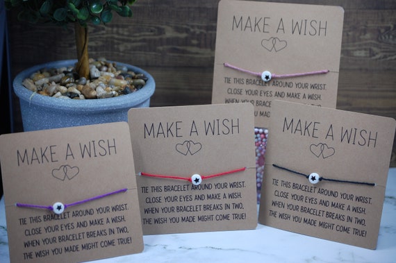 Star Wish Bracelet: Handmade Adjustable Friendship Cord Bracelet