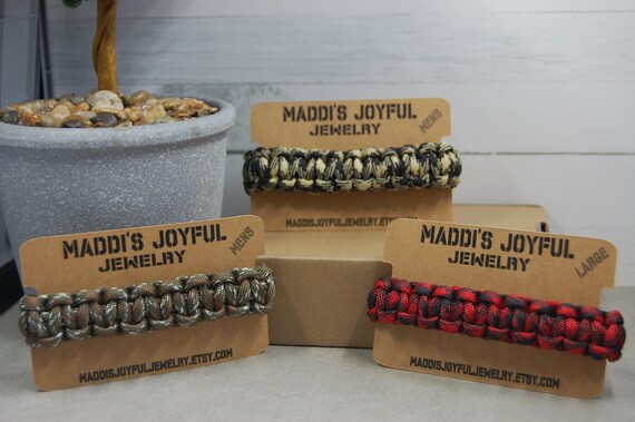 Handmade Paracord Bracelet – Rugged, Simple, Everyday Adventure Gear (Adult Size)