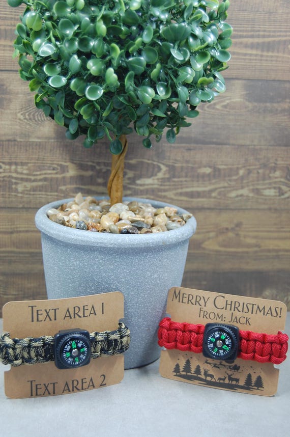Kids Paracord Bracelets with Custom Favor Cards — Birthday, Holiday, Classroom Gifts & More!