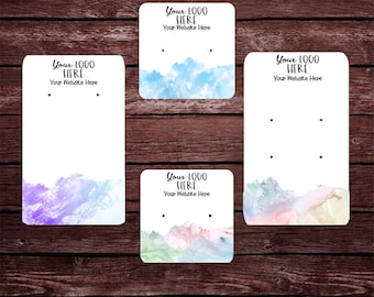 Custom Logo Earring Cards, Personalized Jewelry Display