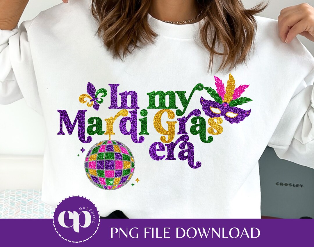 sparkly mardi gras top