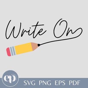 Write On Pencil PNG | Write On Pencil SVG | Teacher Gift SVG | Back to School Svg | Pencil Dispenser Svg | Teacher Appreciation svg