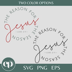 Jesus is the Reason SVG Bundle | Jesus is the Reason PNG | Christmas SVG Bundle | Christmas Png Bundle | Christmas Shirt Sublimation
