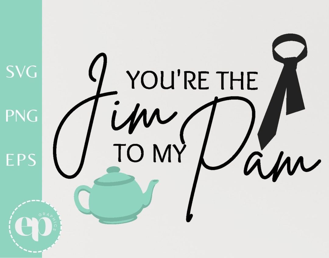 Jim to My Pam SVG Pam to My Jim SVG the Office SVG Bundle Etsy
