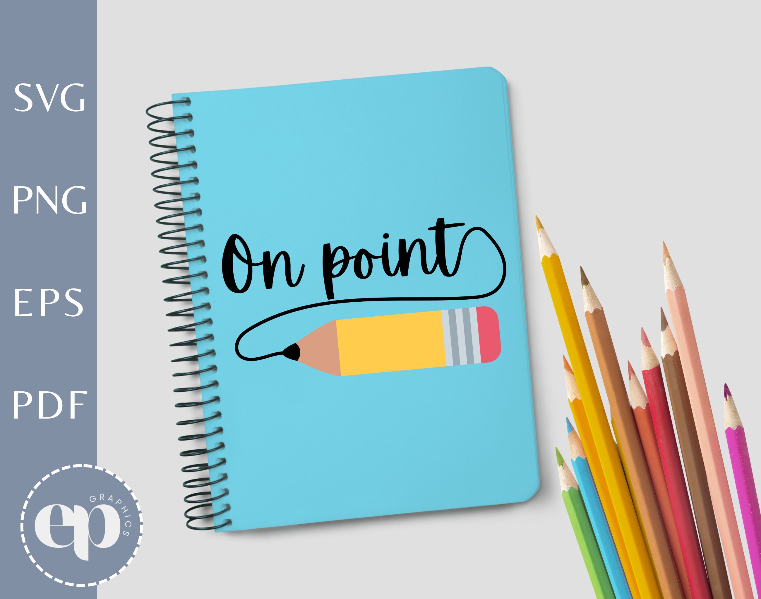 On Point Pencil SVG on Point Pencil PNG Teacher Gift SVG - Etsy UK