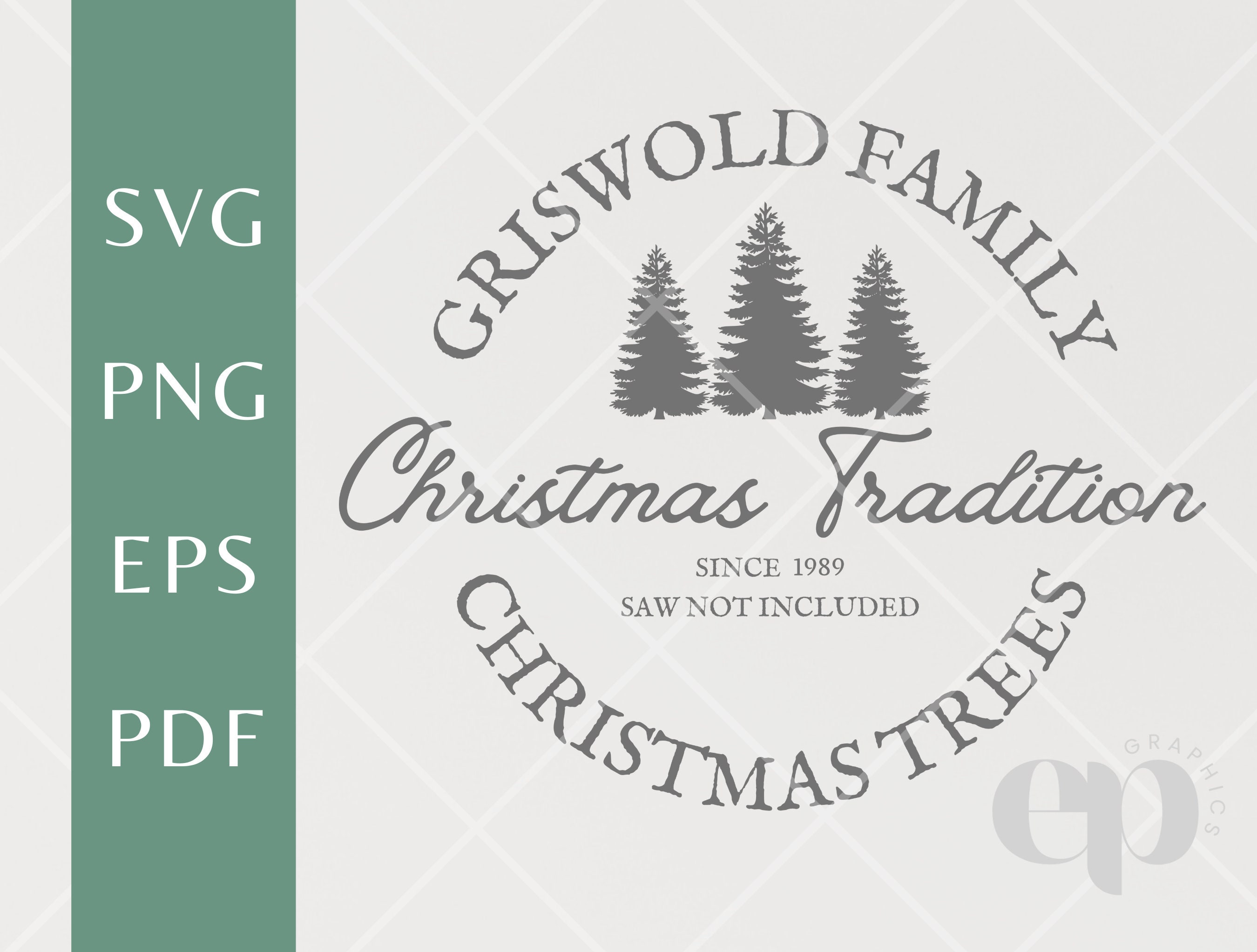 Griswold Family Christmas Trees SVG Christmas Vacation SVG Etsy
