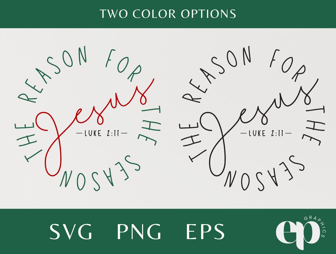 Jesus is the Reason SVG Bundle Christian Christmas SVG - Etsy