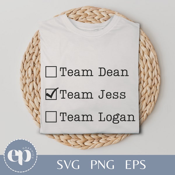 Team Jess SVG | Gilmore Girls SVG | Team Jess Gilmore Girls PNG for Shirt | Sublimation Png | Svg files for Cricut