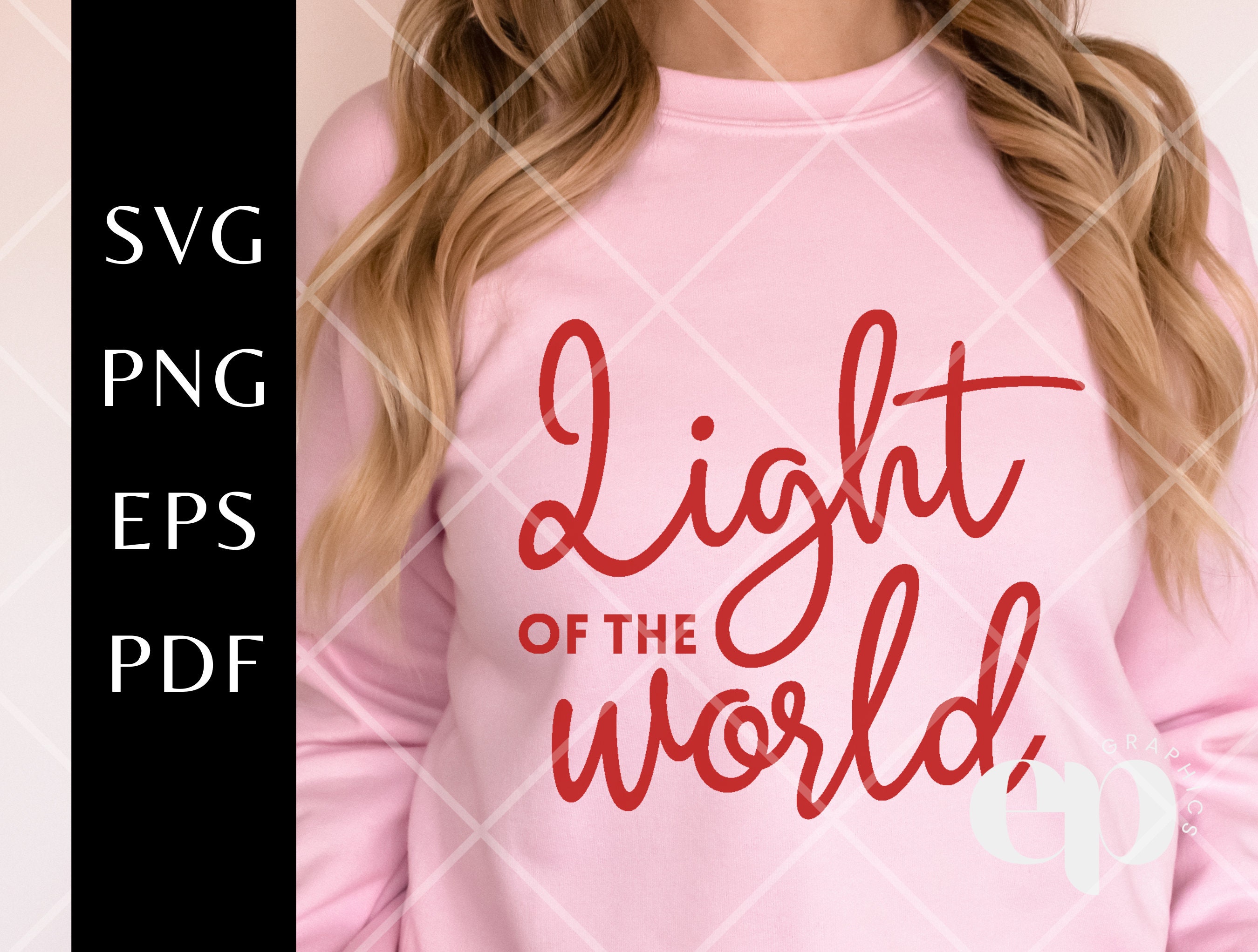 Light of the World SVG Christian Christmas SVG Christmas - Etsy