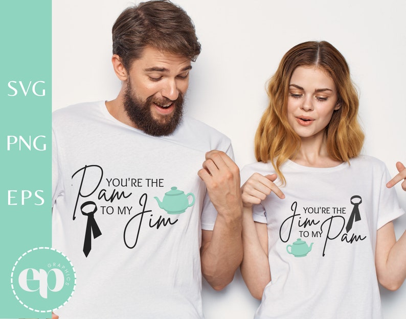 Jim to My Pam SVG Pam to My Jim SVG the Office SVG Bundle Etsy