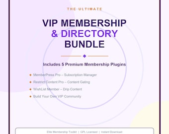 VIP-Karte mit Paket | MemberPress Pro, Restriktionen Inhalt Pro, WishList Mitglied | WordPress Plug-Ins für die Mitgliedskarte