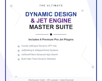Crocoblock Dynamische Design-Meister-Reihe | JetENGINE, JetBooking, JetSmartFilters, JetFormBuilder PRO | Elementor Dynamisches Kit