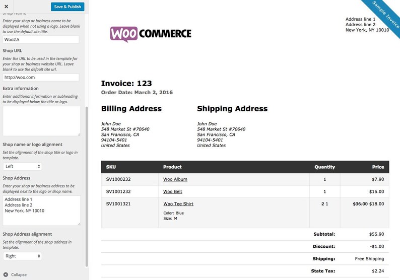 WooCommerce Print Invoices Packing Lists – WordPress Plugin (Digital Download) image 2