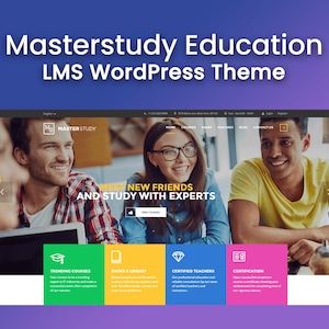 Masterstudy LMS Pro e MasterStudy - Tema WordPress per l&#39;istruzione / Corsi, eLearning Business, College, Academy, University e poi School