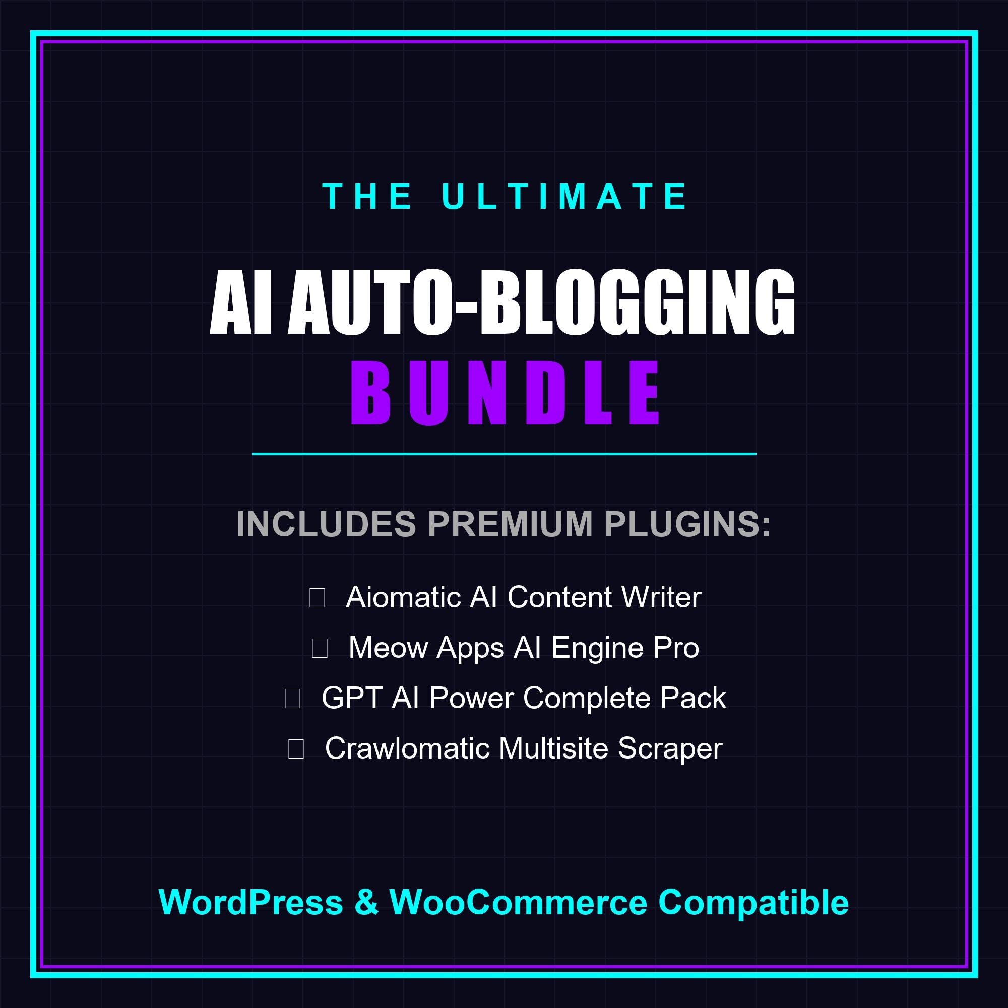 Ai Auto-blogging Content Generator Bundle | Chatgpt Wp Plugins ...