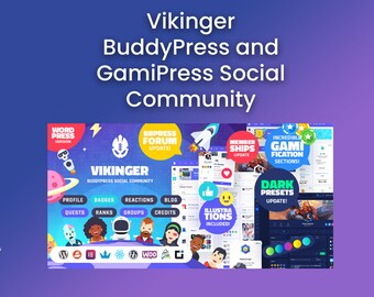 Vikinger - BuddyPress und GamiPress Social Community WordPress Theme | Bestes BuddyPress WordPress Template