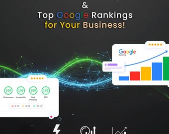 Benutzerdefinierte schnelle Website, Seo freundlich | Modernes Design | Professionelles Portfolio | Schalte unübertroffene Geschwindigkeit & Top Google Platzierungen für Dein Business frei!