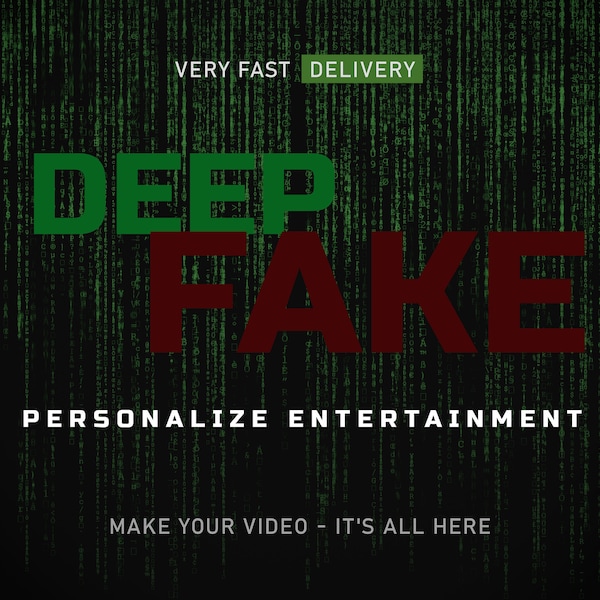 DeepFake-Video | Personalisieren Sie die Unterhaltung | So einfach ist das | Sehr schnelle Lieferung | Holen Sie sich Ihr Video