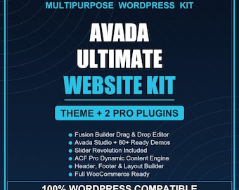 Avada Ultimative Website-Generator Bündel | WordPress Theme + Plug-Ins (GPL)