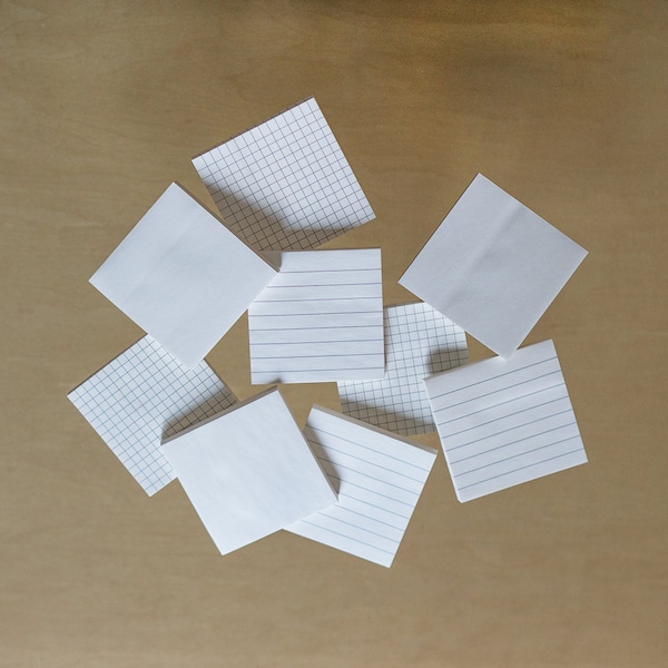Grid Post It Notes - Etsy