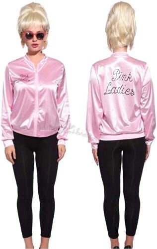 Ladies Pink Grease Satin Jacket Women 1950s Film Hen Night - Etsy