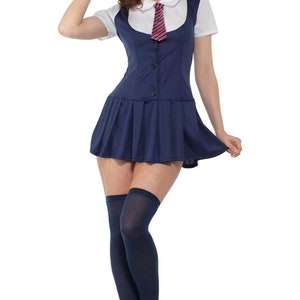 Sissy Women's Naughty High School Girl Uniform Cosplay Costume Plaid Fancy  Dress