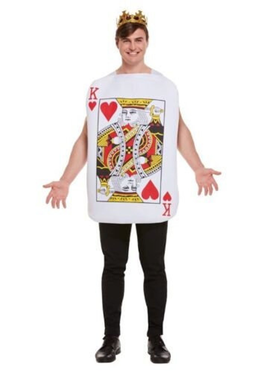 Unisex Book Week Mens King of Hearts Playing Card Costume Etsy