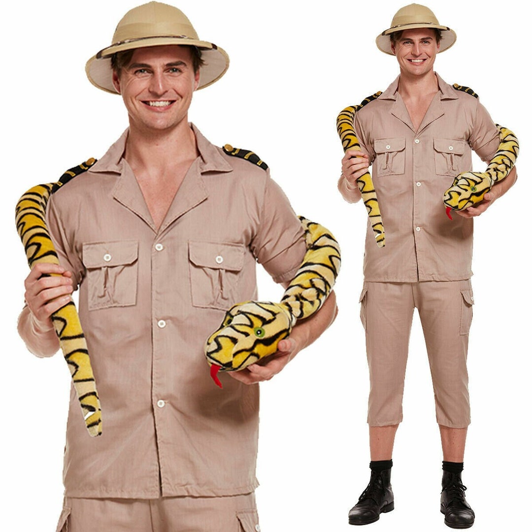 Adult Safari Explorer Jungle Zoo Costume Complete Outfit Etsy