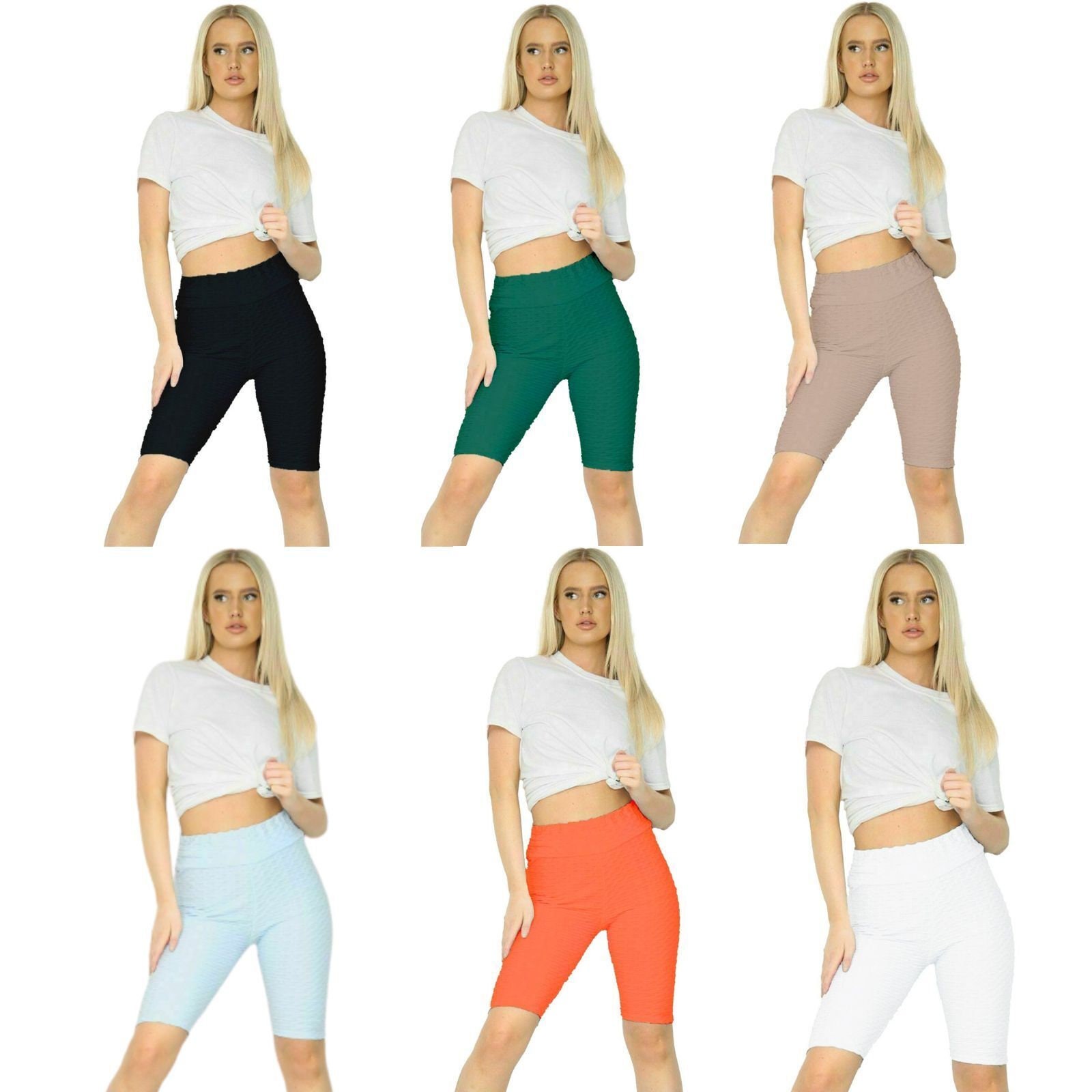 Kaufe Sexy glänzende Shorts für Damen, ouvert, Workout, Yoga, kurze Hose,  Schwimm-Leggings