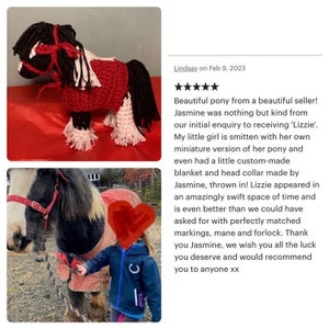 Personalised Horse - Crocheted  - Custom Made