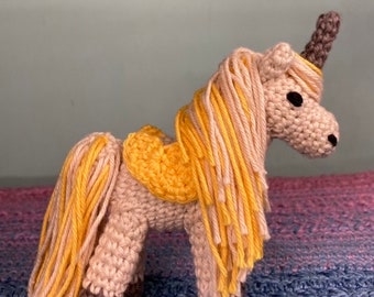 Pegasus - Crocheted - Little Itty Bitty Pony