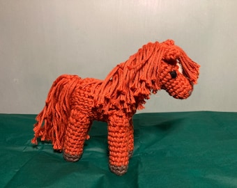 Chestnut Mare - Crocheted - Little Itty Bitty Pony