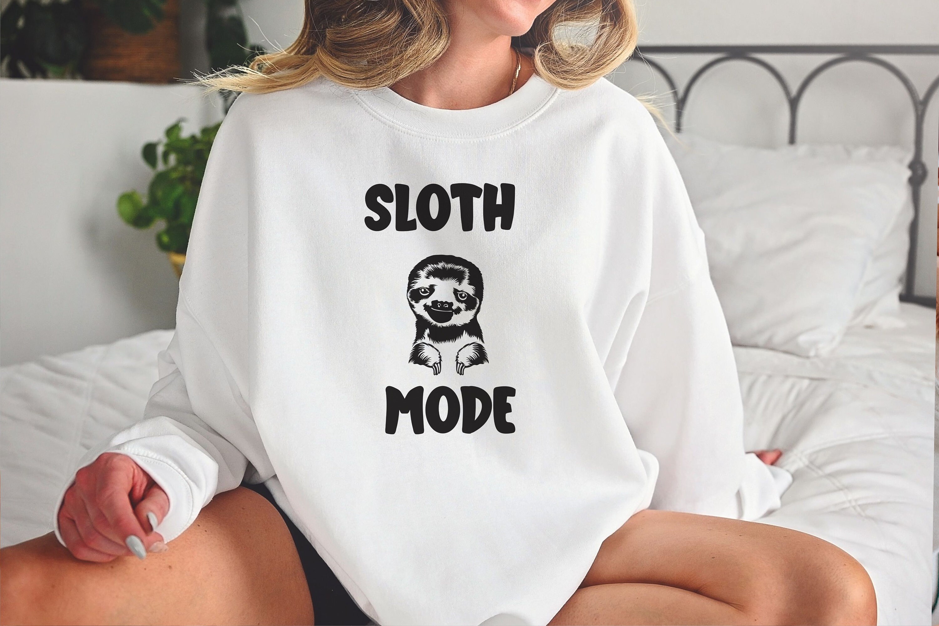 Discover Sloth Mode Sweatshirt, Cute Sloth shirt, Funny Sloth Sweatshirt, Nap Time Sweatshirt