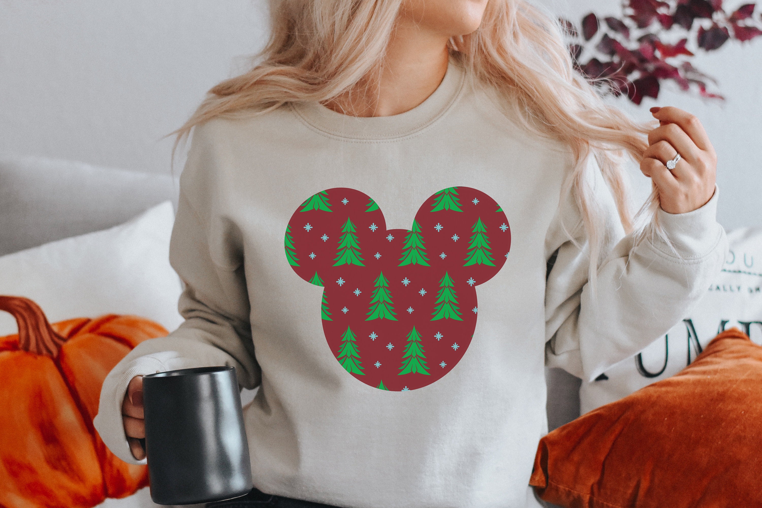 Mickey Mouse Christmas Sweater - Etsy