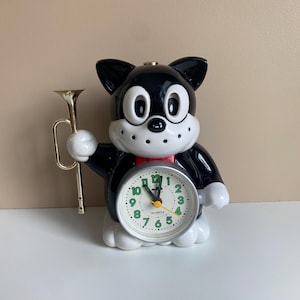 Rare Vintage Japanese Anime Cat Clock, Norakuro Quartz Vintage Clock