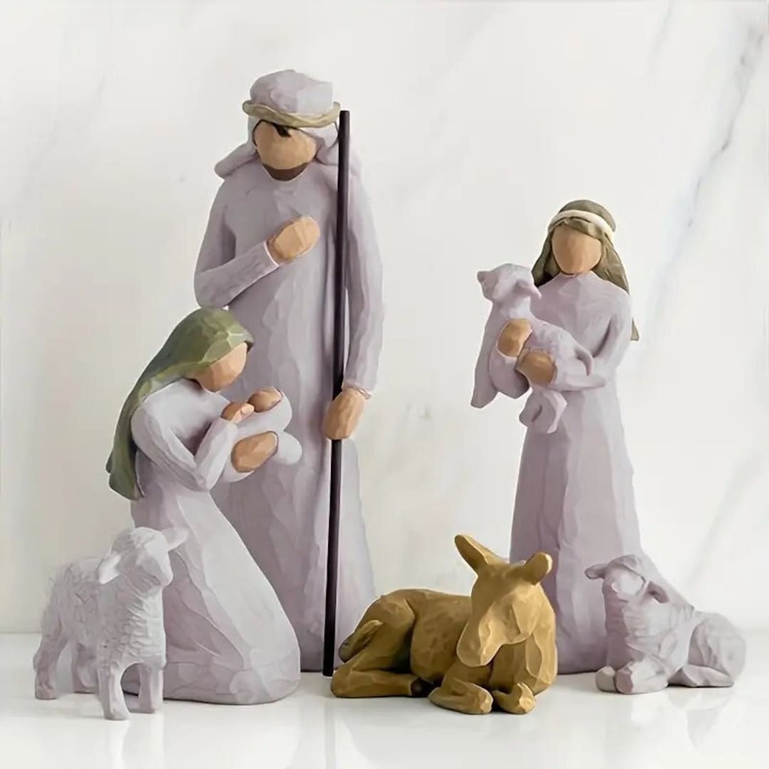 Christmas in July, CLEARANCE 6 Piece Nativity Set Christmas Nativity