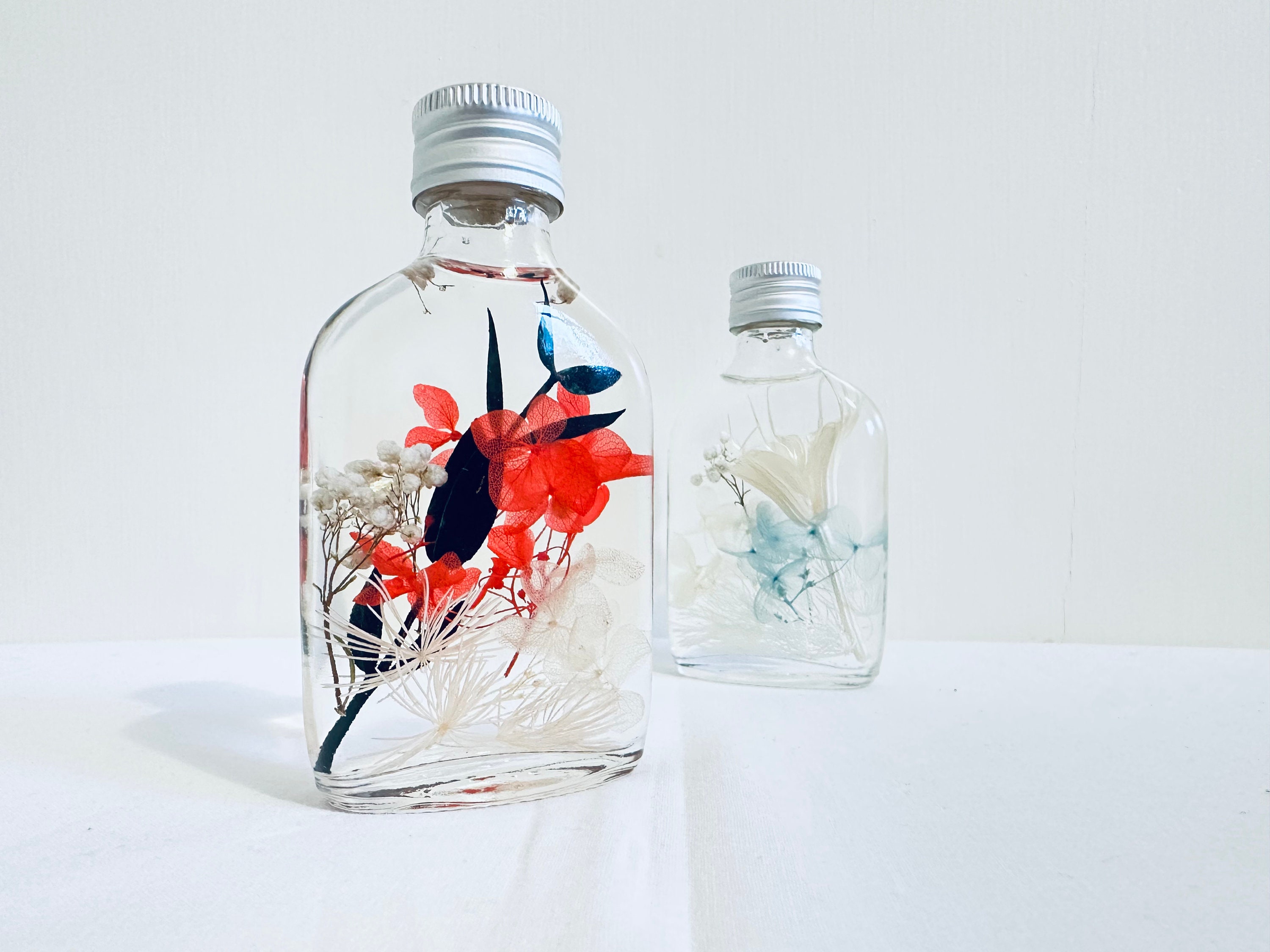 The Poetic Garden Herbarium Bottle Dried Flowers Flower Etsy UK