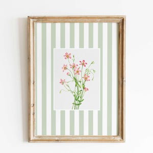 Nancy Meyers Aesthetic Botanical Print, Vintage Floral Artwork, Coastal Grandma Wall Art, Cottagecore Living Room Decor Digital Download