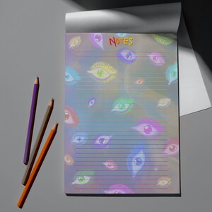 Psychedelic Printable Stationery, Digital Notepaper, Printable Notepaper, Instant Download Paper
