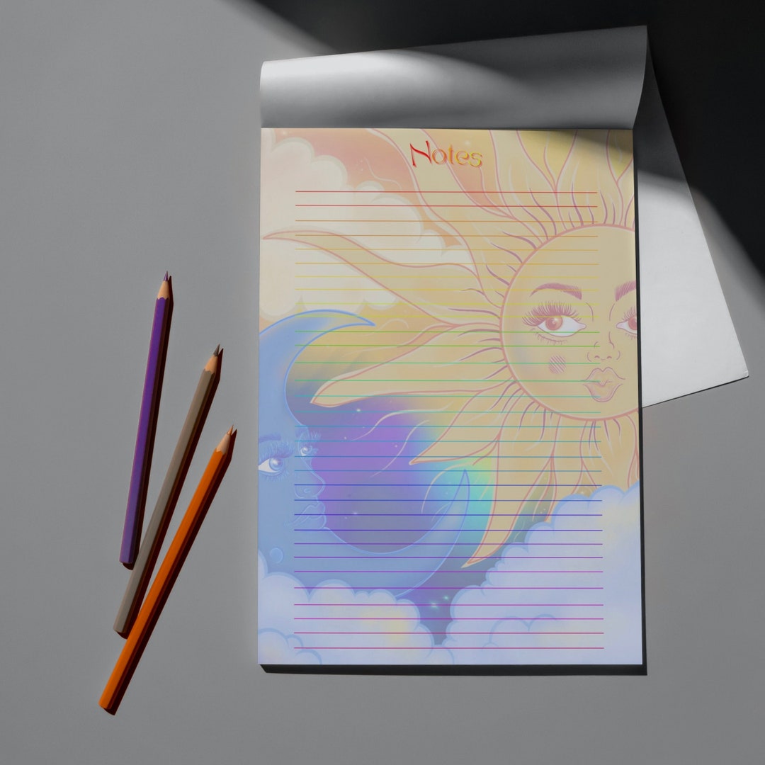 Psychedelic Printable Stationery, Digital Notepaper, Printable ...