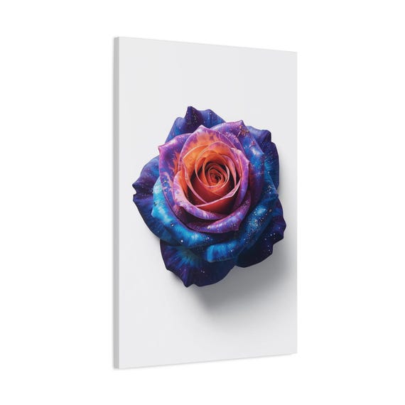 Vivid Eternal Rose Canvas Art