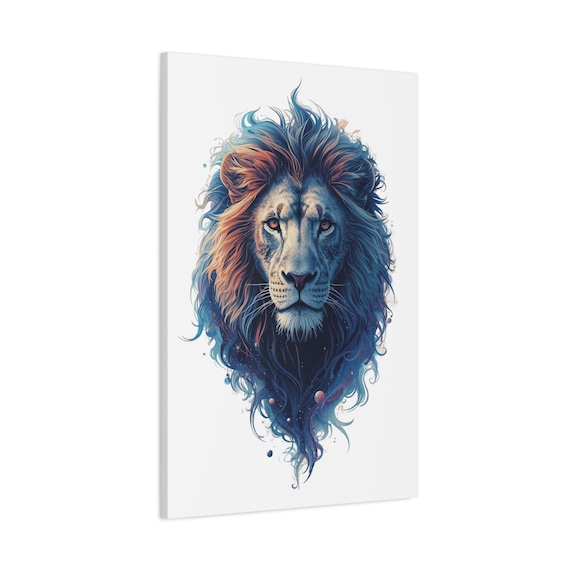 Vivid Lion King Canvas Art
