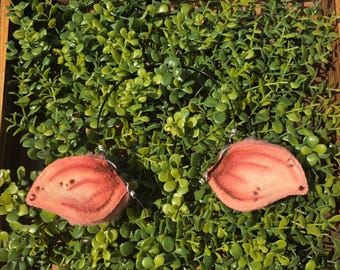 Orejas de cerdito rosa (cerdo, animal de granja) (¡Prefabricadas, listas para enviar!)