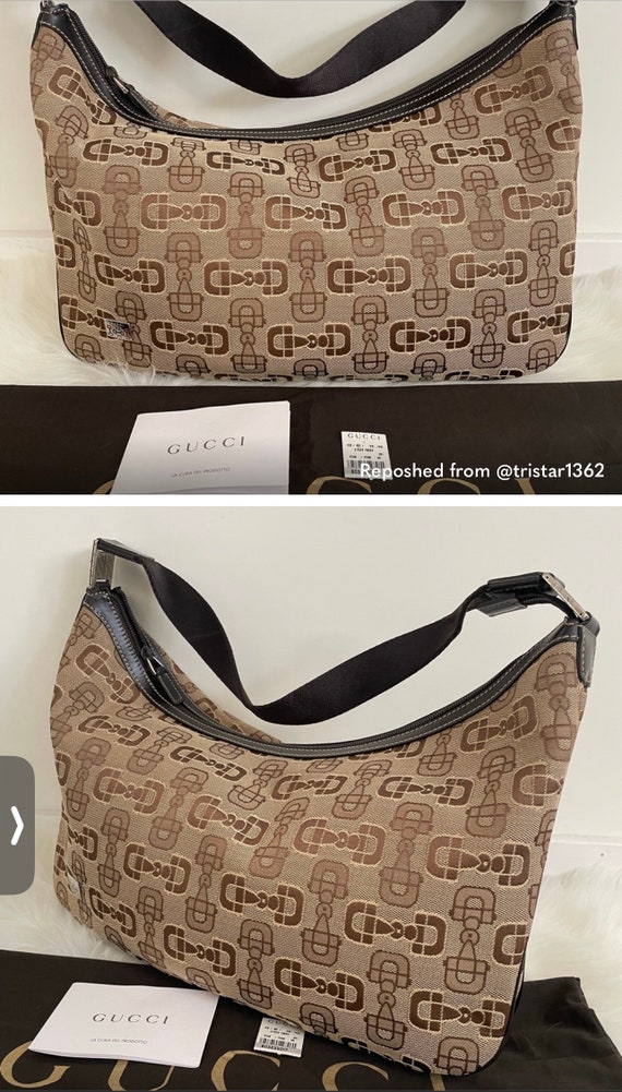 Authentic, NWT & Dust Bag, GUCCI Brown Hobo Bag